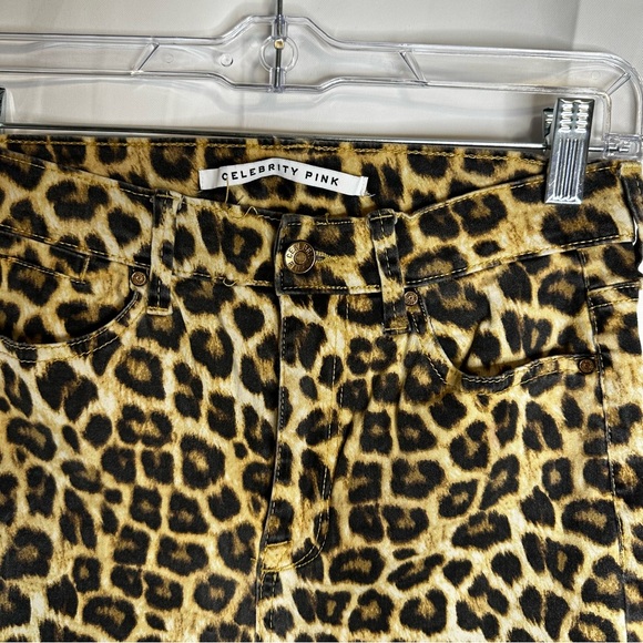 Celebrity Pink leopard print jeans high rise ankle skinny 7/28 - Picture 3 of 9